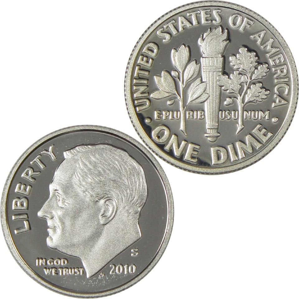 2010 S Roosevelt Dime Choice Proof Silver 10c Coin - Image 4 of 4
