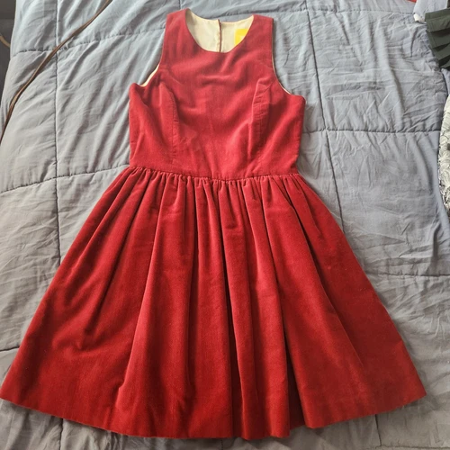 VAUTE with Love COUTURE Vegan: Red Velvet KRISTINA LBD Dress, Size "XS"(Pre-own) - product listing photo