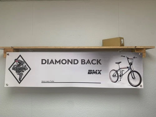 Diamond Back Harry Leary Turbo BMX Bike Banner Workshop Garage Wall Display Sign