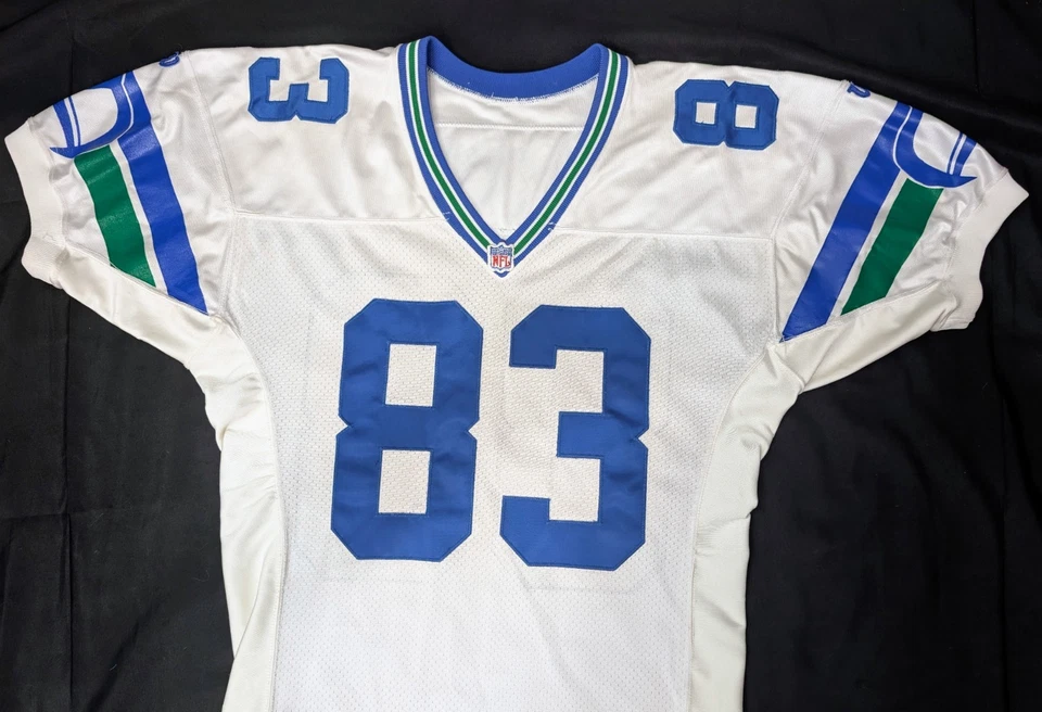Camiseta deportiva Seattle Seahawk Vintage 1994 Wilson Prestige Teams juego visitante #83 Junkin Foto 2 de 4