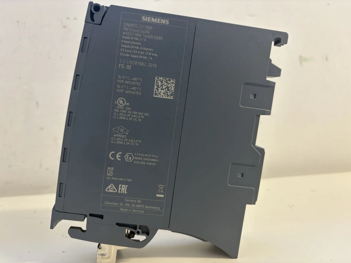 SIEMENS SIMATIC 6ES7550-1AA00-0AB0 TM Count 2x24V Interface