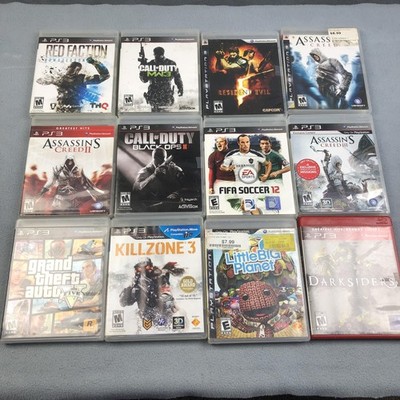 Lot 12 PS3 Video Games GTA V Call of Duty Black Ops II FIFA Killzone Playstation