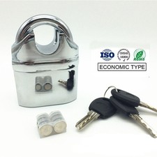 Heavy Duty Stainless Steel Waterproof Alarm Padlock with Keys Outdoor Security