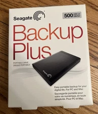 Seagate Backup Plus Portable Hard Drive 500GB