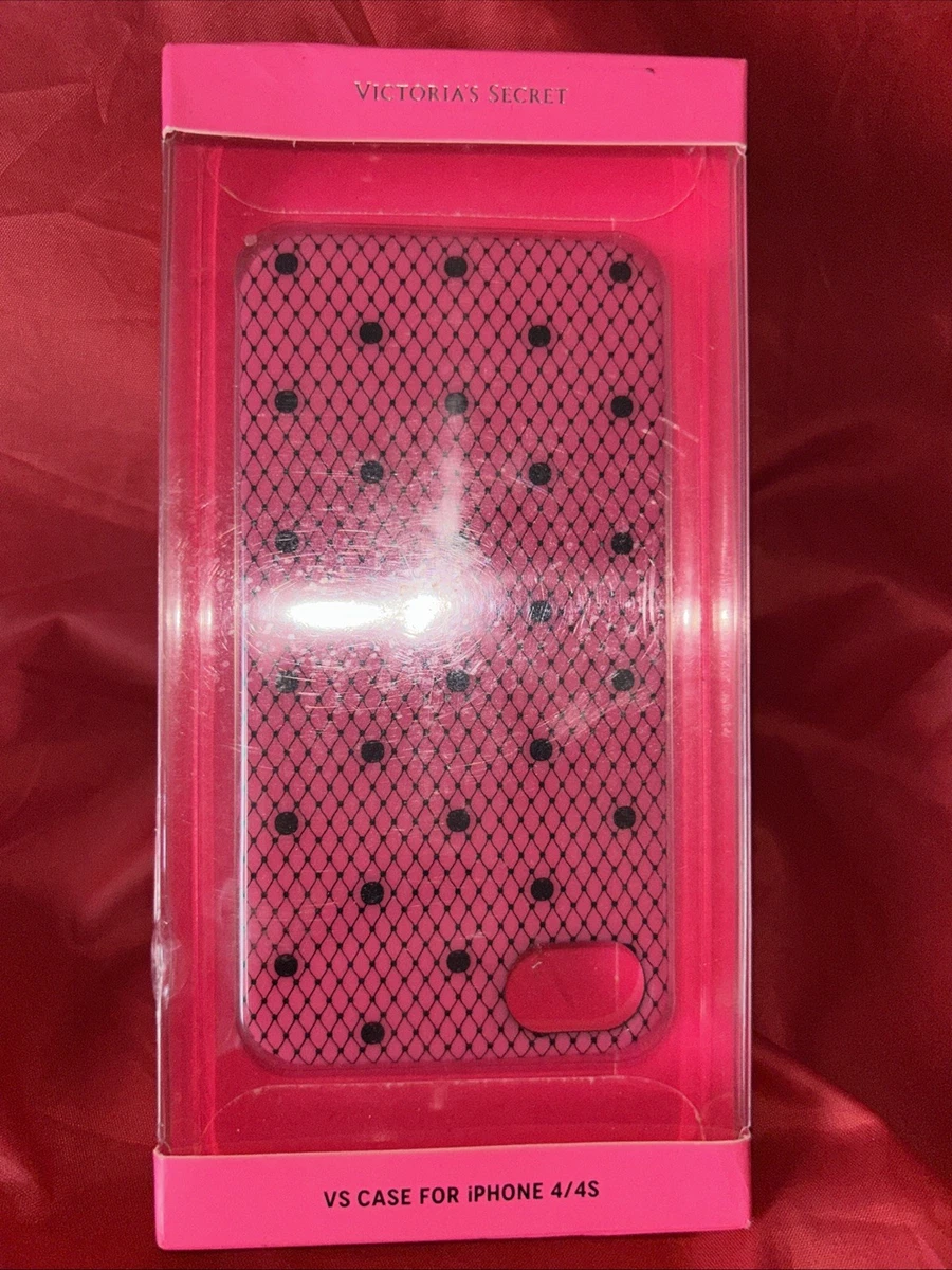 Victoria's Secret - Étui pour portable à rayures roses, finition protectrice brillante/mate