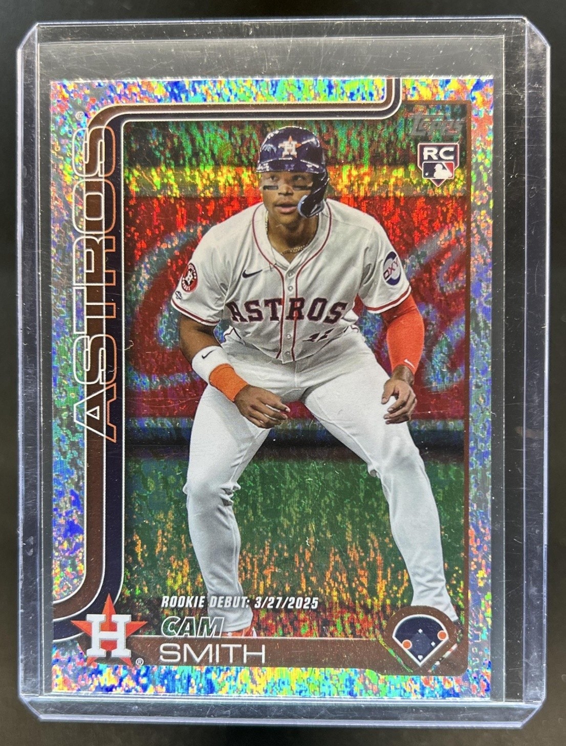 2025 Topps Update Cam Smith RC Holo Foil Debut #US45 Astros Rookie