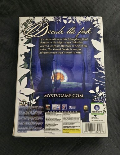 MYST V: END OF AGES (PC CD-ROM) Ubisoft 2005 New Video Game Windows 2000 XP Seal - Picture 2 of 9