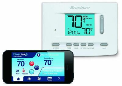 Braeburn 7205 Digital Programmable Wi-Fi Thermostat- White