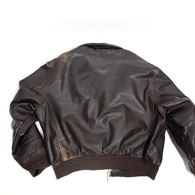 Vintage Copper Type A-2 Brown Leather Air Force Flight Vintage Copper Type A-2 Brown Leather Air Force Flight
