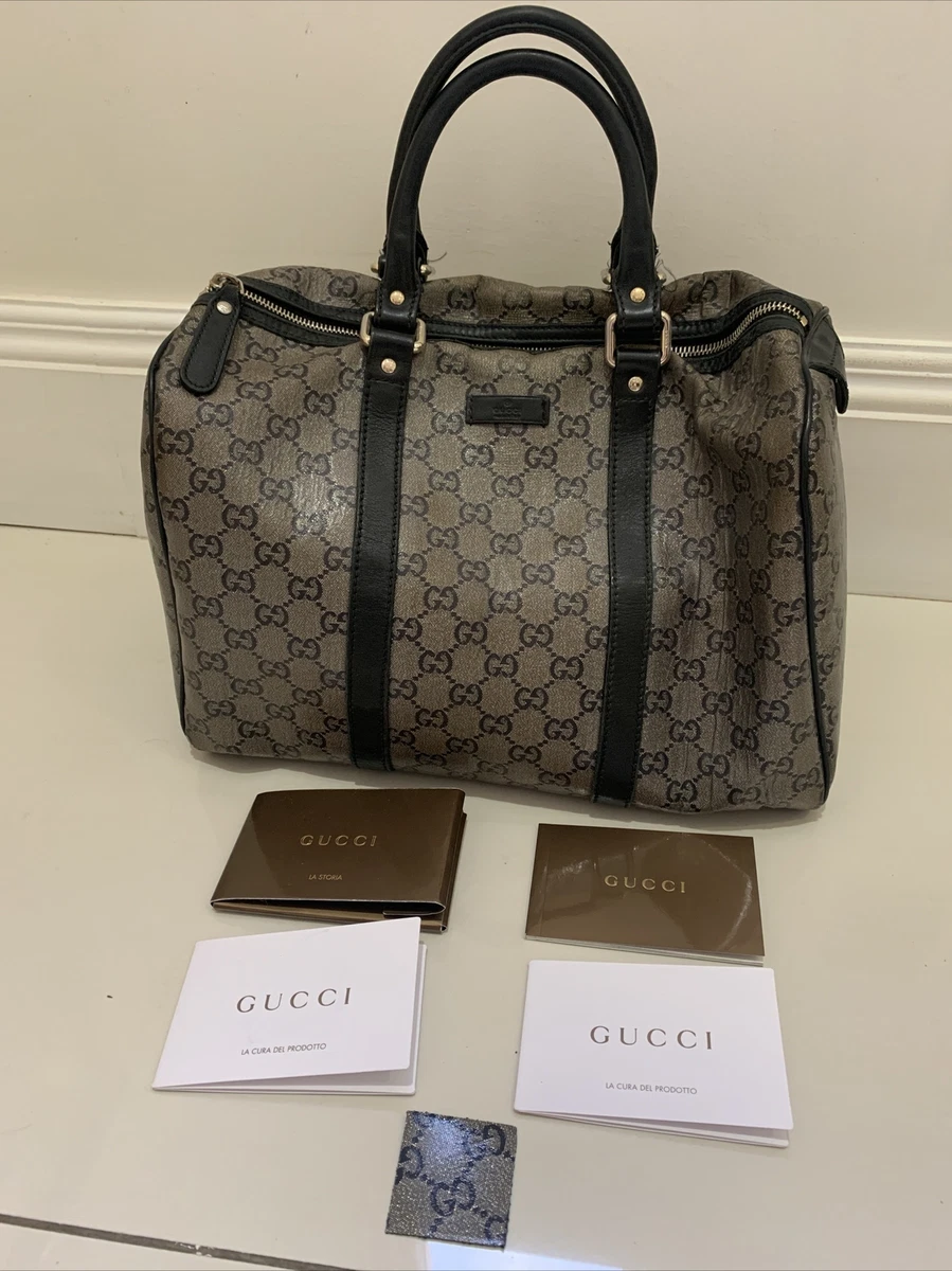 Gucci Joy Boston Bag GG Coated Canvas