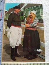 Postcard Traditional Wear in Marken Netherlands