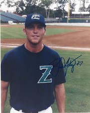 Brad Lidge auto signed 8x10 photo with MiLB New Orleans Zephyrs