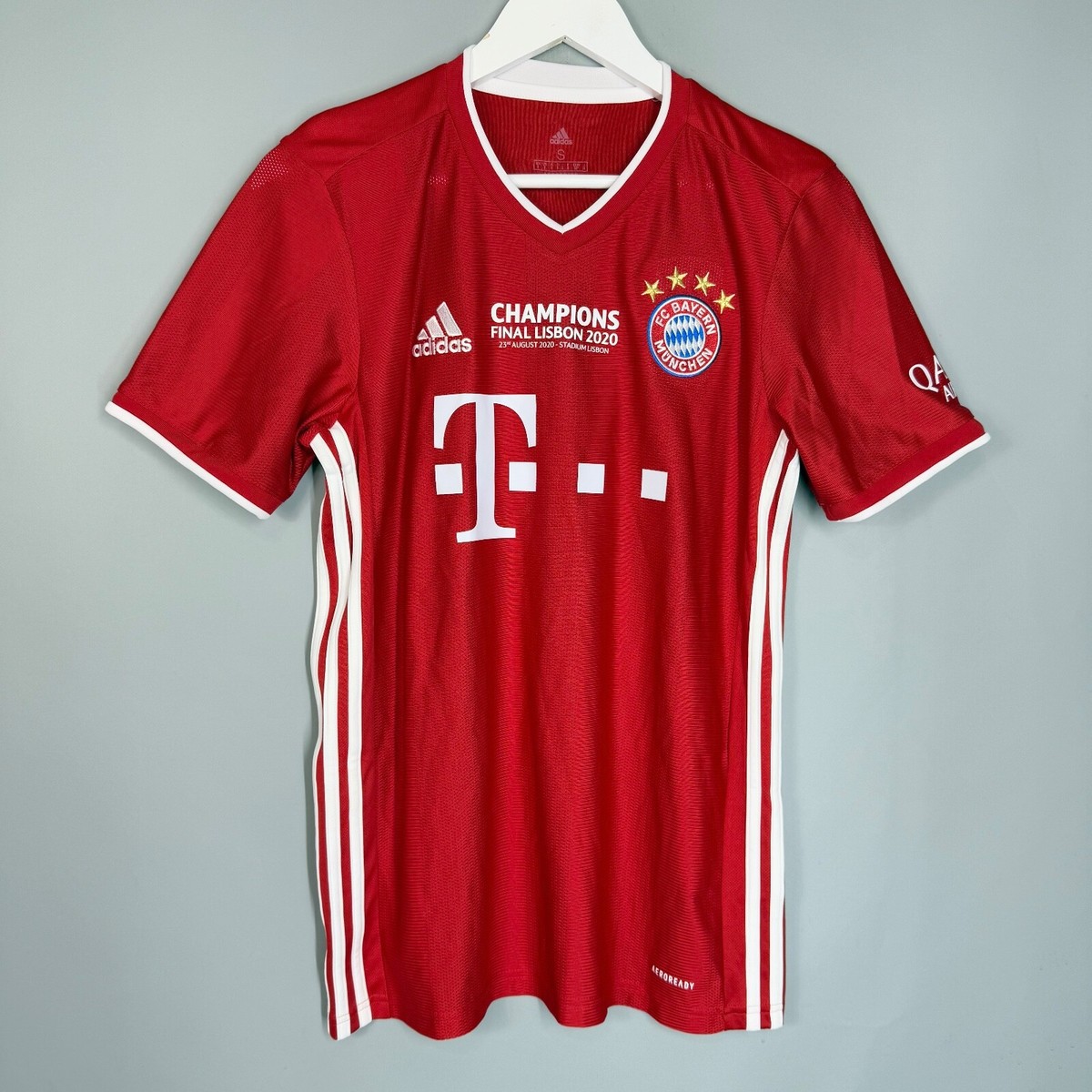 BAYERN MUNICH GERMANY 2020/2021 HOME FOOTBALL SHIRT JERSEY TRIKOT