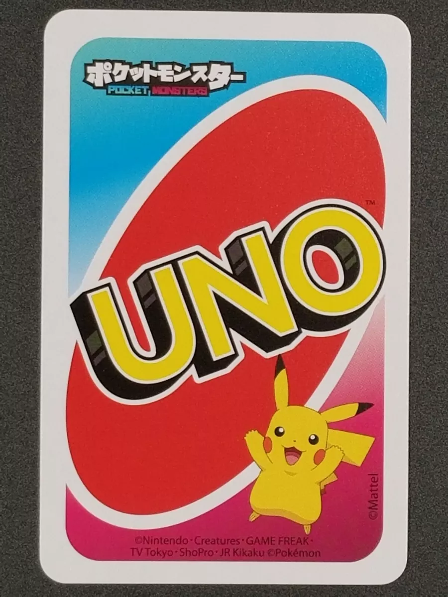 MATTEL Uno Pokemon Card Game JAPAN OFFICIAL IMPORT 887961870329