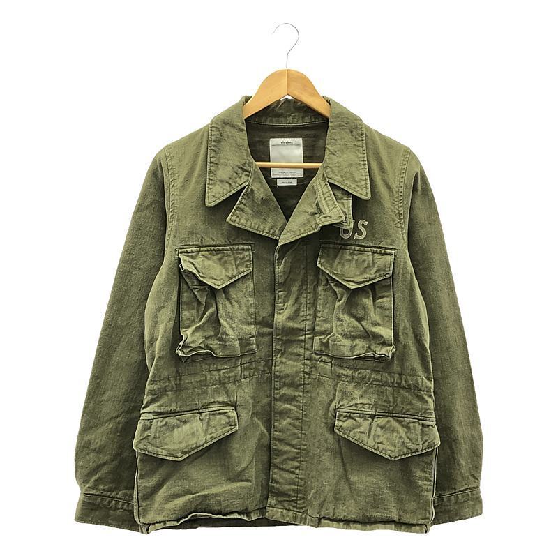 visvim DMGD COTTON LINEN ACHSE JKT Military Stencil