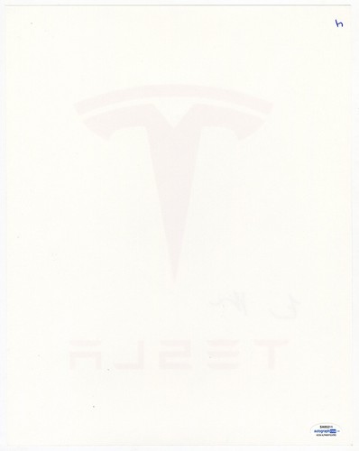 Elon Musk Signed Tesla Photograph Framed w/ JSA and ACOA COA Autogramm signiert - Bild 5 von 5