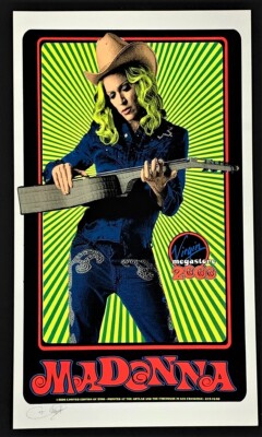 Classic Madonna POSTER Silkscreen Printed Promotional Virgin