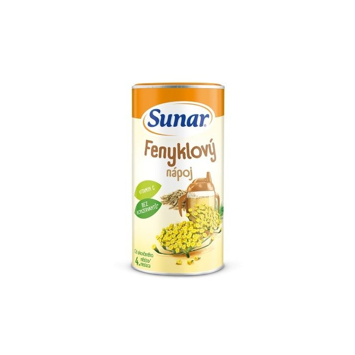 Детский быстрорастворимый чай Sunar со вкусом ФЕНХЕЛЯ с 4-го месяца -200 г- ДОСТАВКА БЕСПЛАТНО