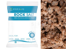 20KG RAPID CLEAR BROWN ROCK SALT - GRIT FOR PATHS DRIVEWAYS SNOW ICE NON-SLIP