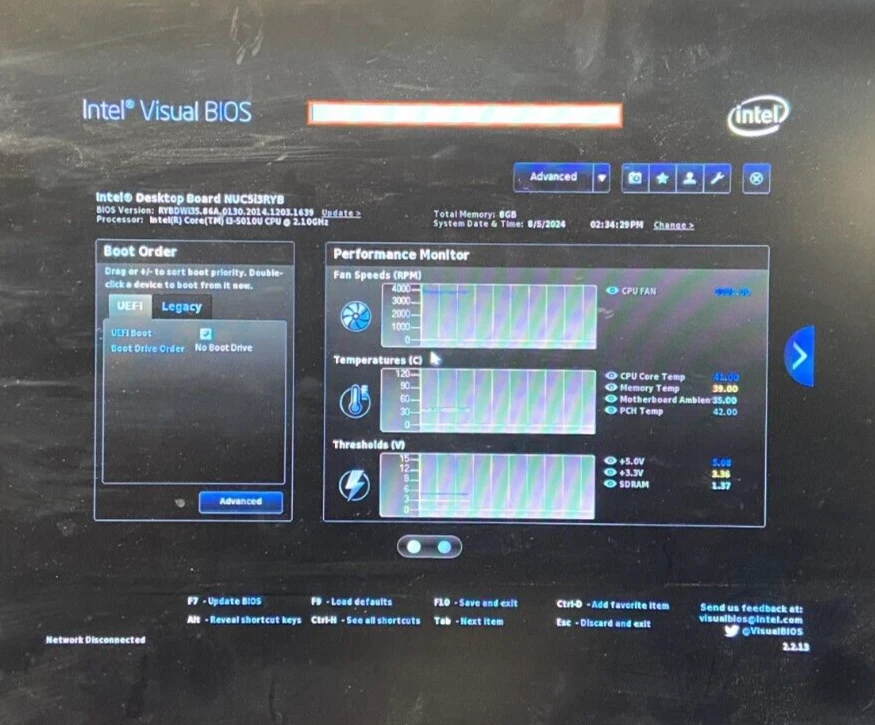 Intel NUC NUC5I3RYB - Intel i3-5010U - 8GB RAM - 256GB SSD - WIN10 (OFFERS OK) - Image 3 of 3