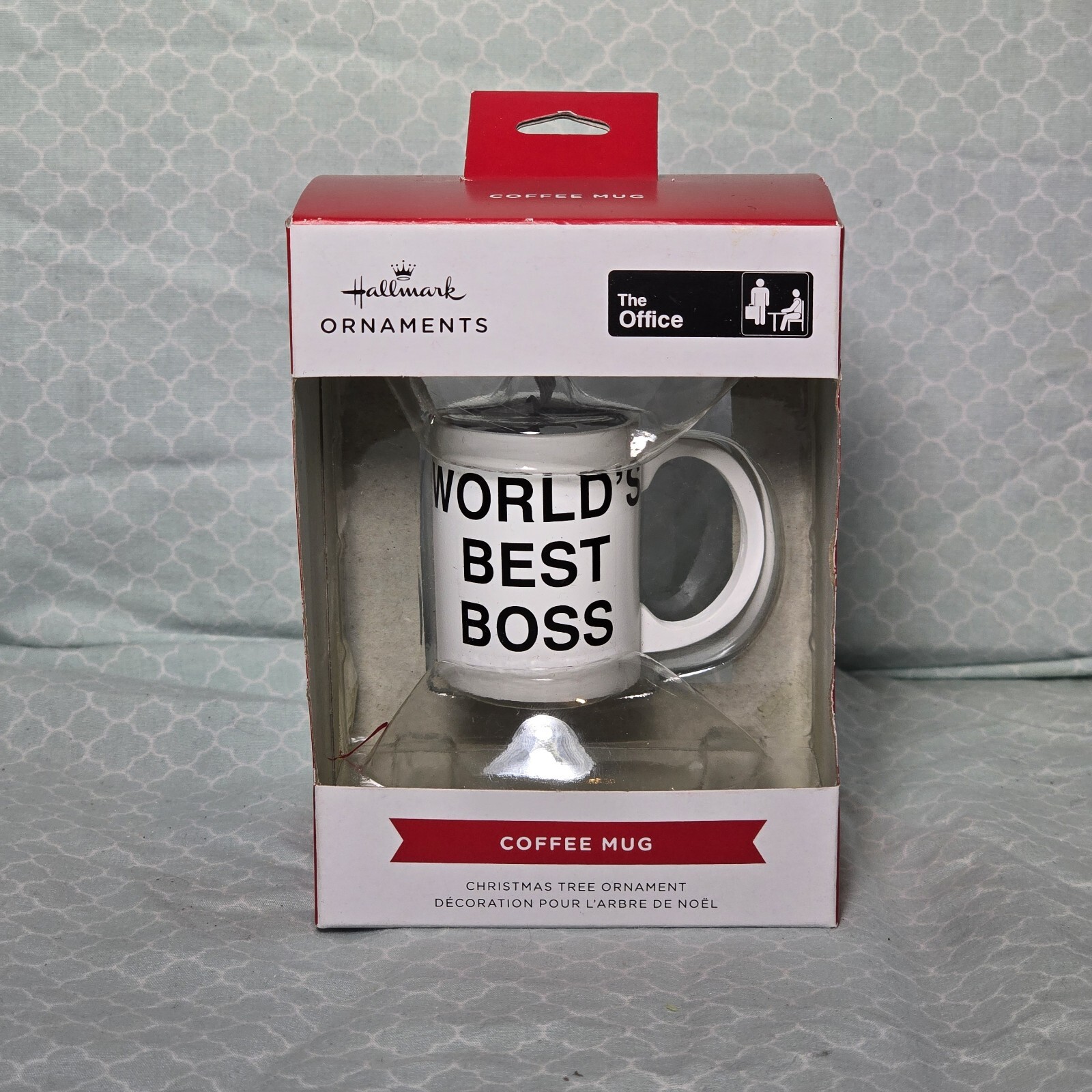 Hallmark The Office Worlds Best Boss Mug Christmas Ornament