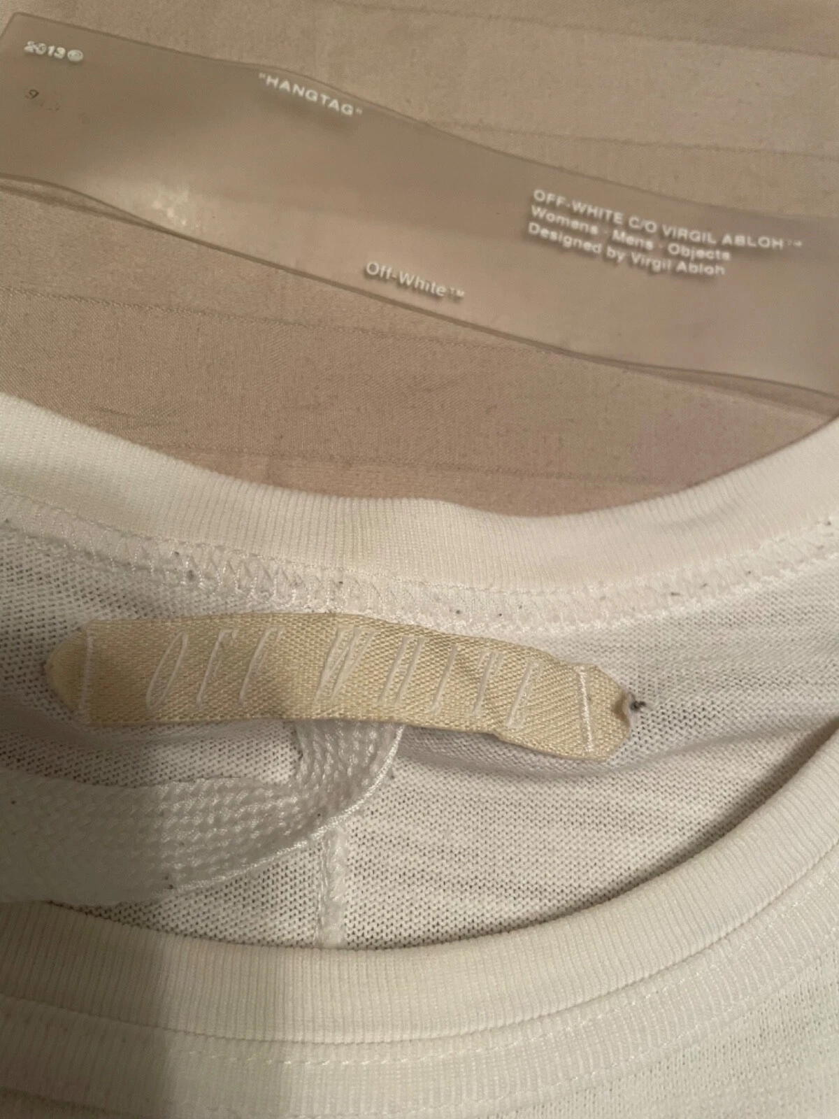 T shirt OFF BIANCA Virgil Abloh felpa con cappuccio media large XL not fear of god cappello Pyrex