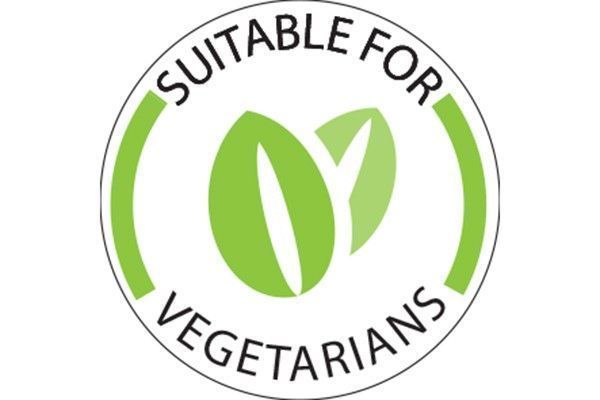 Vegetarian Food Labels Roll Of 1000 Labels Food Stickers Suitable For Vegetarian