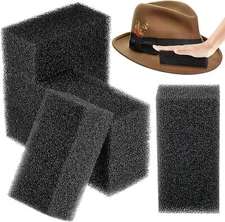 6 Pieces Hat Cleaning Sponge Felt Hat Sponge Cowboy Felt Hat Cleaner Kit Western