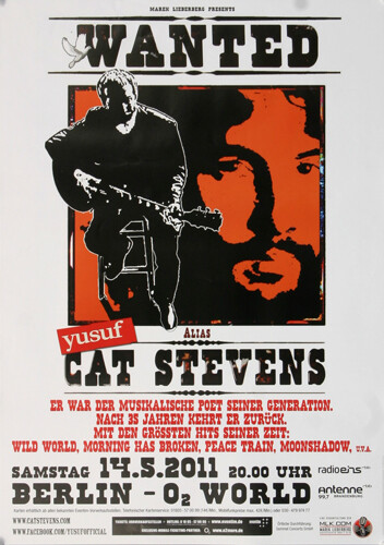 Cat Stevens - Wanted , Berlin 2011 | Konzertplakat | Poster-image