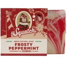 Dr. Squatch Limited Edition Frosty Peppermint Bars Men's Natural Soap