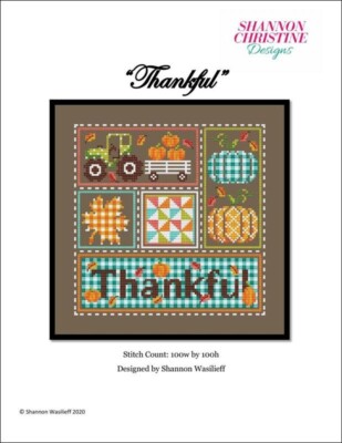Shannon Christine Designs Counted Cross Stitch Chart ~ Thankful ~ 39491 ...