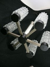 Kaskaden Deckenlampe 60er Jahre 6 armig mit Chromausleger Spaciges-Design Top
