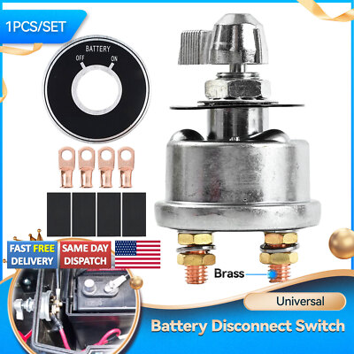 High Current Master Battery Disconnect Switch Heavy Duty Power Cut Off 12 / 24V