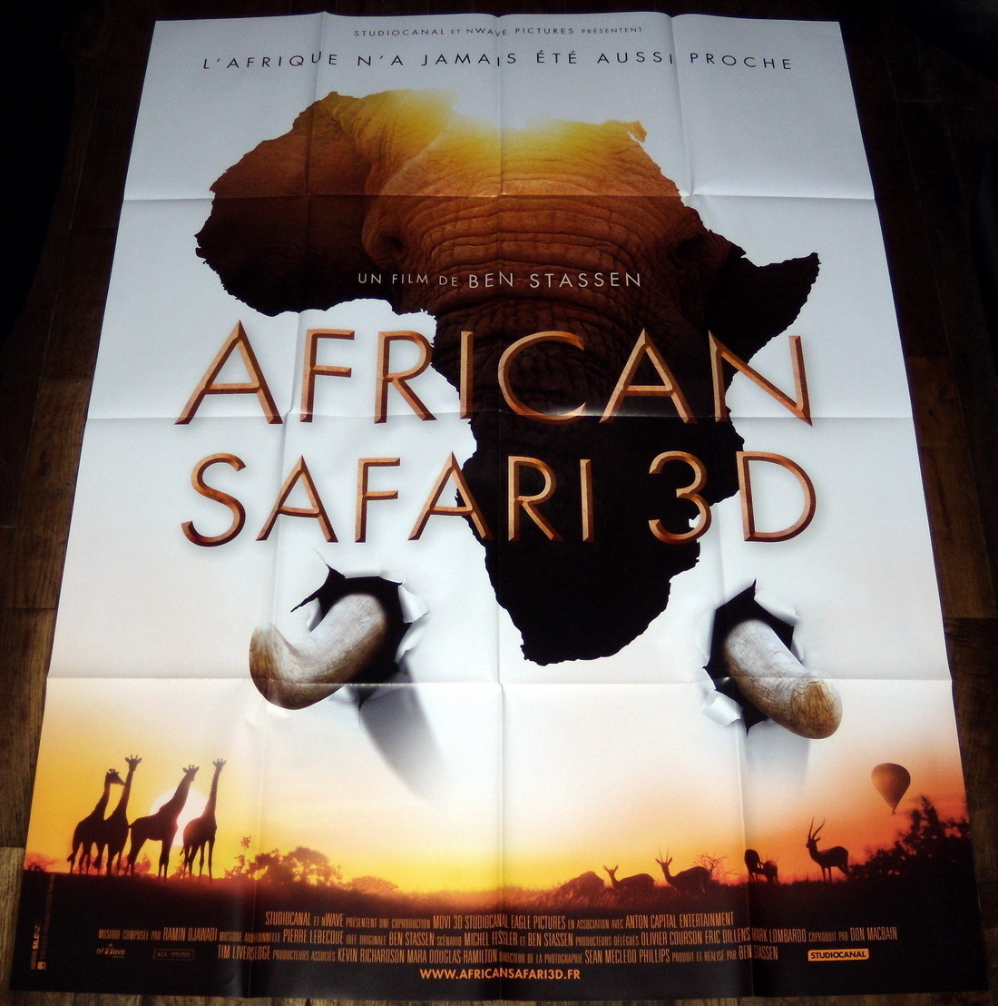 AFRiCAN SAFARi 3D Documentary Africa Elephant Ben Stassen LARGE
