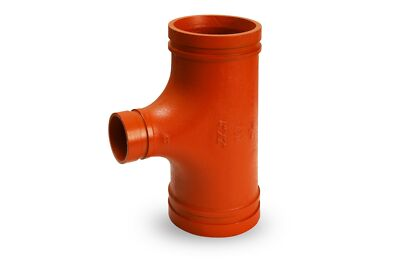 #ad 2quot; x 1 1 2quot;in amp; 8quot; x 6quot;in Grooved Pipe Reducing Tee Plumbing Fitting Connection $39.91