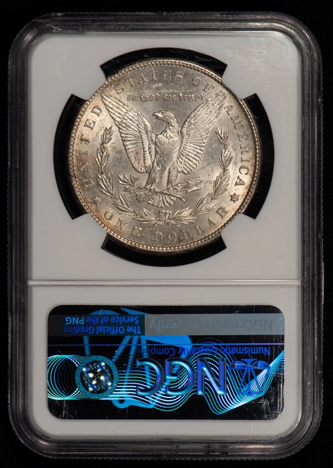 1898-S $1 Morgan Silver Dollar - Strong Luster - PQ Coin - NGC AU 55 - SKU-B3473 - Image 2 of 4