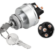 Ignition Switch with Key 4 Position Universal Key Ignition Switch 12v for Car...