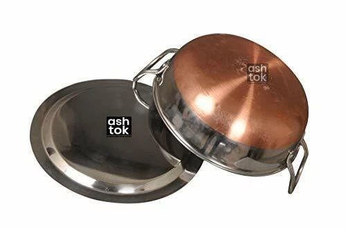 Stainless Steel Copper Bottom Wok/ Frying/ Kadhai, 2.5 Liter
Opens in a new window or tab