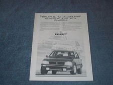 1986 Peugeot 505 Vintage Ad "What A World Rally Championship Means..."