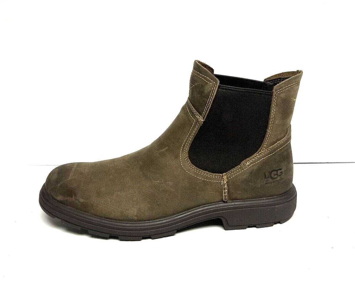 Ugg Herrick Chelsea Boots Mens 11 Brown Leather Rugged Casual Pull On Ankle UGG Australia Men main image 4