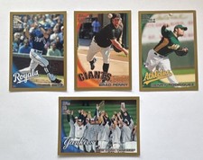 Topps MLB Gold Parallel Card Lot 2010 – 4 Cards /2010