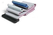 14 inch 40-Pin IDE Dual Drive Flat Ribbon Cable 3 Connector