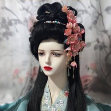 Chinese Style Silk Flower Tassel Hairpin Hanfu Hair Clip Traditional Jewelry 2pc