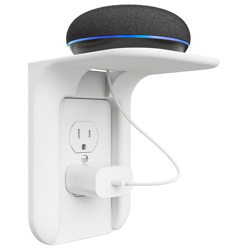 1 PCS Outlet Shelf Wall Holder Bathroom up to 10lbs Organizer OLS001W White
