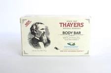 1 Thayers Body Bar Peppermint Witch Hazel Aloe Vera 5 oz New