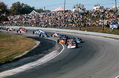 Ronnie Peterson March 761 Ford leads James Hunt McLaren M23 Ford w- Old Photo