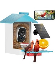 Bird Feeder with Camera 2K HD AI Smart Identify BirdSpecies Solar Panel