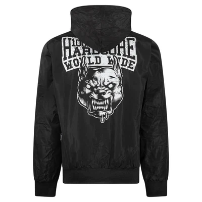 100% HARDCORE Herren Windbreaker "Worldwide" | Black | Schwarz Gabber Jacke - Bild 1 von 2