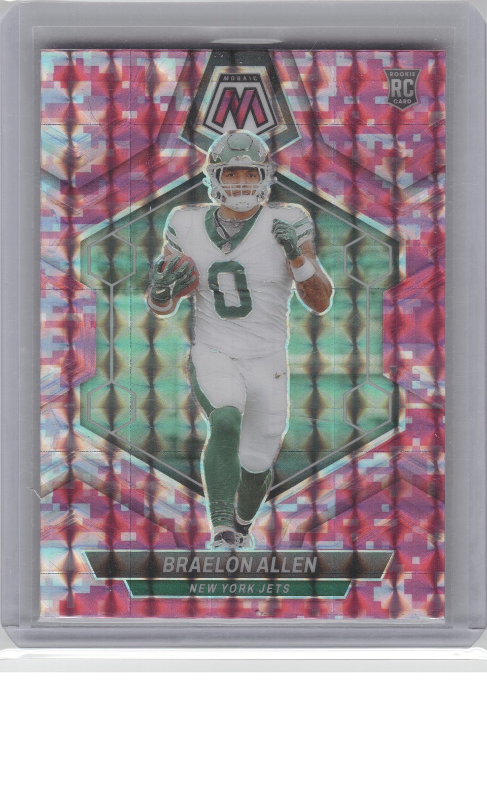 2024 Panini Mosaic #389 Braelon Allen Mosaic Camo Pink B2R1C78