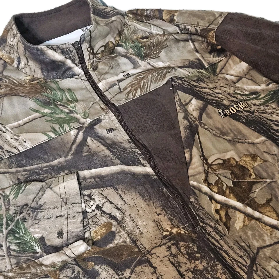 Rocky Men's Lg Scent IQ Atomic 1/2 Zip Pullover Camo Hunting Shirt Long Sleeve L - Image 3 of 4